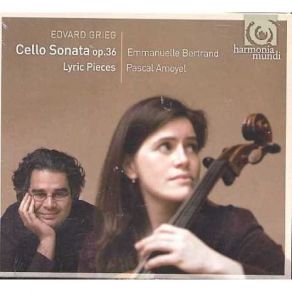 Grieg - Cello Sonata, Lyric Pieces - Bertrand, Amoyel album cover