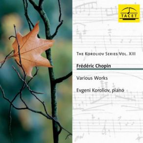 Frédéric Chopin: Various Works album cover