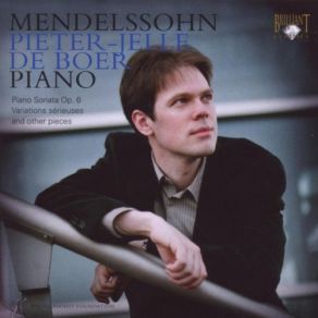 Mendelssohn: Pieter-Jelle De Boer album cover