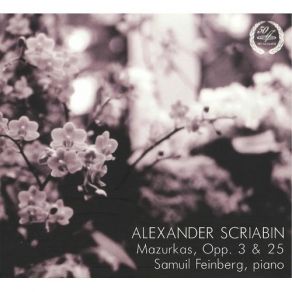 Scriabin - Mazurkas - Samuel Feinberg album cover