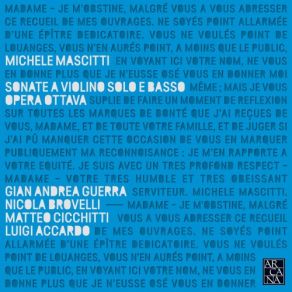 Mascitti: Sonate A Violino Solo E Basso, Opera Ottava album cover