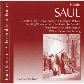 Handel - Saul - Wilfried Schnetzler album cover
