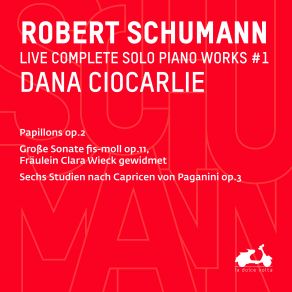 Dana Ciocarlie: R. Schumann: Complete Solo Piano Works, Vol. 1 - Papillons, Große Sonate S-Moll, Op. 11 & Sechs Studien Nach Capricen Von Paganini, Op. 3 album cover