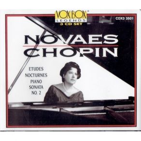 Chopin - Piano Sonata № 2; 20 Nocturnes; 24 Etudes - Guiomar Novaes album cover