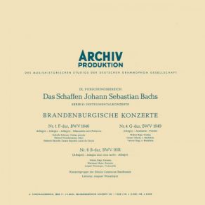 Brandenburg Concertos And Viola Da Gamba Sonatas (Vol. 1) album cover