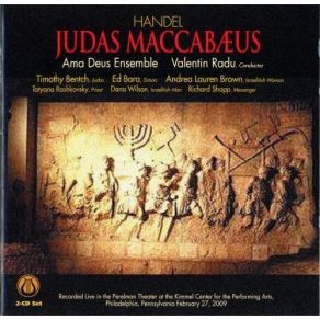 Handel - Judas Maccabaeus - Valentin Radu album cover