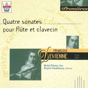 Devienne - Quatre Sonates Pour Flute Et Clavecin - Michel Debost, Brigitte Haudebourg album cover