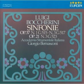 Boccherini - Sinfonie Op. 21 No. 3, Op. 37 Nos. 1, 3 - Bernasconi album cover
