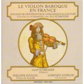 Mondonville, Guillemain, Gavinies - Le Violon Baroque En France - Schroder album cover