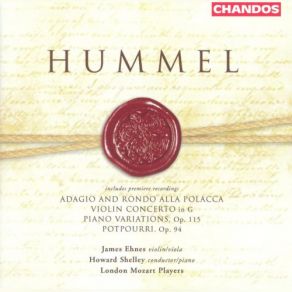 Hummel: Adagio And Rondo Alla Polacca, Violin Concerto, Piano Variations, Potpourri album cover