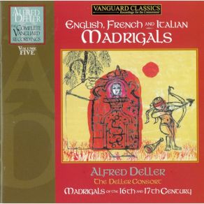Alfred Deller - Volume 5 - English, French And Italian Madrigals - Deller Consort CD5 album cover
