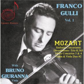 Franco Gulli, Vol. 1: Mozart With Bruno Giuranna album cover