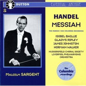 Handel - Messiah - Malcolm Sargent album cover