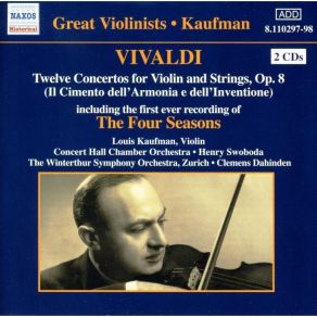 Vivaldi - Twelve Concertos For Violin And Strings, Op. 8 - Kaufman album cover