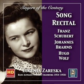 Singers Of The Century: Eugenia Zareska Song Recital album cover