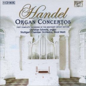 Handel - Complete Organ Concertos - Nicol Matt album cover