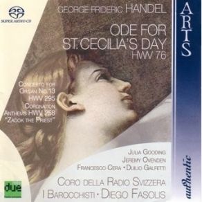 Handel - Ode For St Cecilia's Day - Diego Fasolis album cover