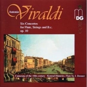 Vivaldi - Six Concertos For Flute - Konrad Hunteler album cover