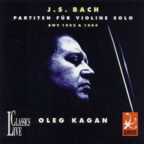 Bach - Partitas For Solo Violin - Oleg Kagan album cover