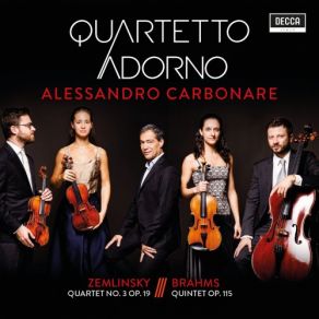 Zemlinsky: Quartet No. 3 Op. 19 - Brahms: Quintet Op. 115 album cover