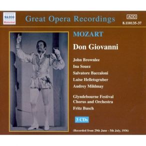 Mozart - Don Giovanni - Fritz Busch album cover