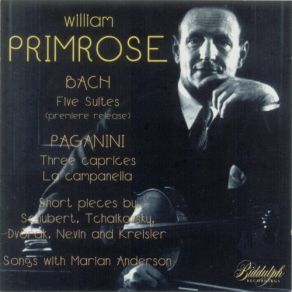 William Primrose - Bach - Cello Suites album cover