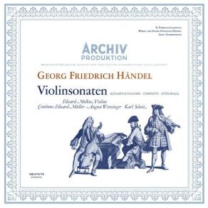 Handel - Violinsonaten - Eduard Melkus album cover
