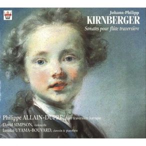 Kirnberger - Flute Sonatas - Philippe Allain-Dupre album cover