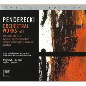 Penderecki - Orchestral Works Vol. 1 - Wojciech Czepiel album cover