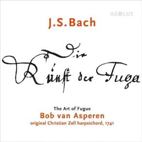 Bach - Die Kunst Der Fuge - Bob Van Asperen album cover