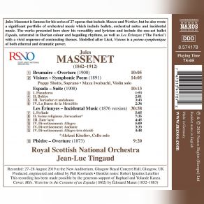 Massenet - Orchestral Works (Japan Edition) album cover