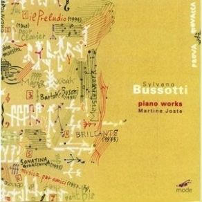 Bussotti - Piano Works - Martine Joste album cover