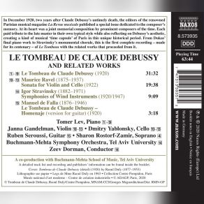 Bartok, Dukas, Falla, Goossens, Malipiero, Ravel, Roussel, Satie, Schmitt, Stravinsky - Le Tombeau De Claude Debussy (Japan Edition) album cover