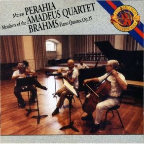 Brahms - Piano Quartet Op. 25 - Murray Perahia, Amadeus Quartet album cover