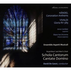 Handel - Coronation Anthems, Vivaldi - Gloria RV 589 - David De Geest album cover