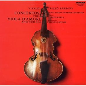 Vivaldi - Concertos For Viola D'amore - Liszt Ferenc Chamber Orchestra album cover