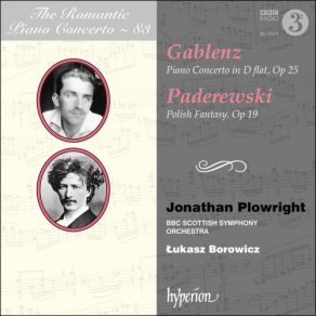 Gablenz: Piano Concerto; Paderewski: Polish Fantasy album cover