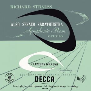 R. Strauss: Also Sprach Zarathustra; Don Quixote album cover