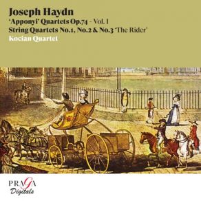 Joseph Haydn: String Quartets Op. 74 " Apponyi Quartets " No. 1, No. 2 & No. 3 " The Rider " album cover