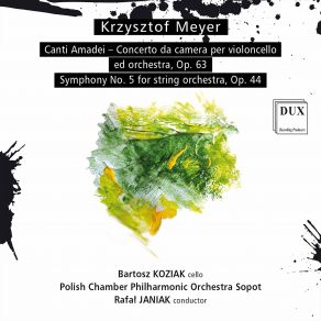 Meyer: Canti Amadei, Op. 63 & Symphony No. 5 For String Orchestra, Op. 44 album cover