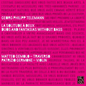 Telemann: Solitude À Deux. Duos & Fantasias Without Bass album cover