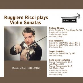 Ruggiero Ricci Plays Violin Sonatas album cover