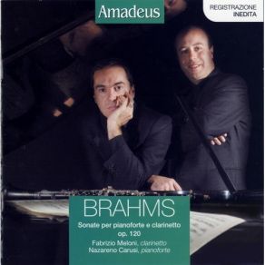 Brahms - Clarinet Sonatas - Meloni, Carusi album cover