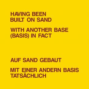 Having Been Built On Sand album cover