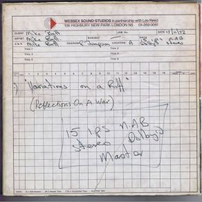 Variotions On A Riff Reflections On A War album cover