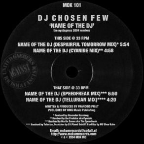 Name Of The DJ (The Nystagmus Remixes) album cover