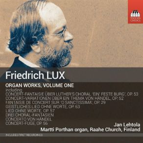 Lux - Organ Works, Volume 1 - Jan Lehtola album cover
