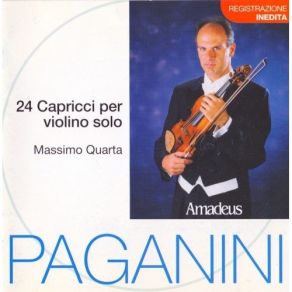 Paganini - 24 Capricci Per Violino Solo - Massimo Quarta album cover