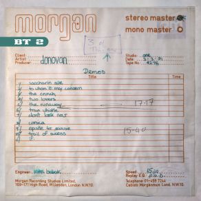 Buried Treasures 2 (The Morgan Studios Sessions 1971) album cover