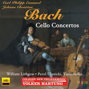 C. P. E Bach & J. C. Bach: Cello Concertos album cover